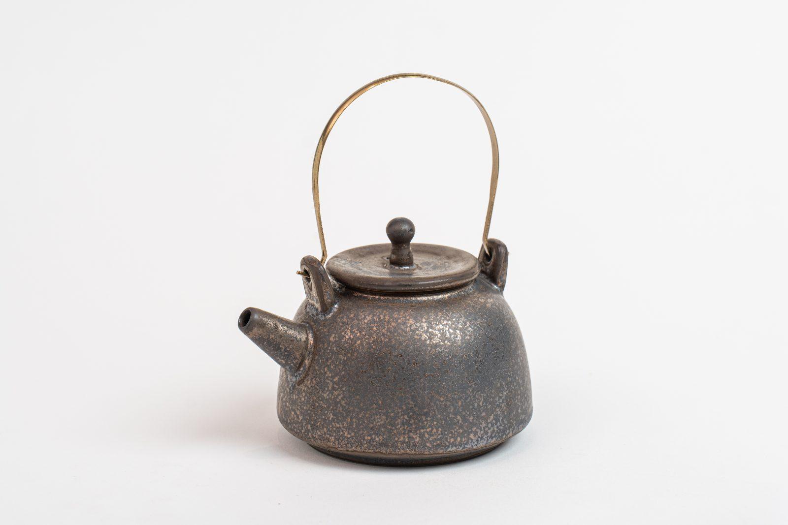 手作黃銅提把茶壺
