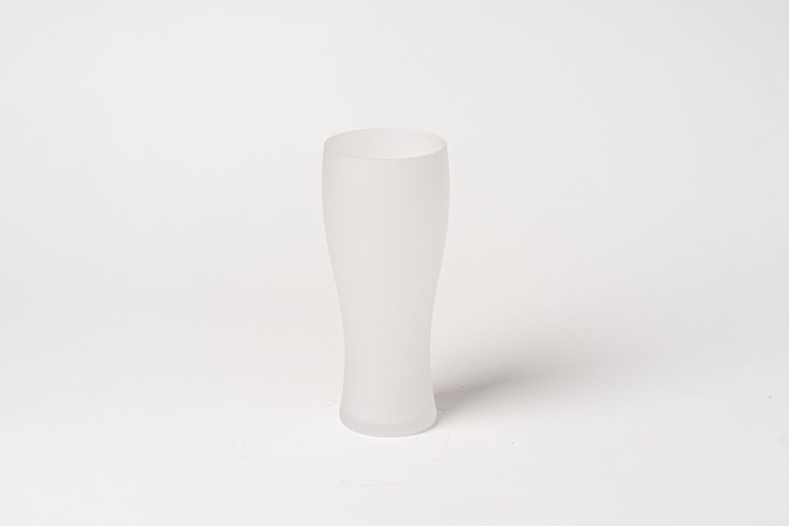 日式霧白玻璃啤酒杯