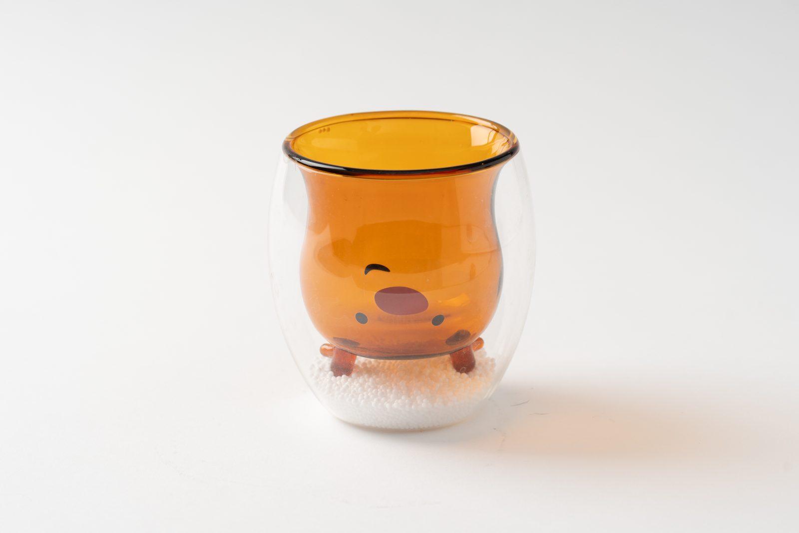 琥珀色麋鹿玻璃雙層杯