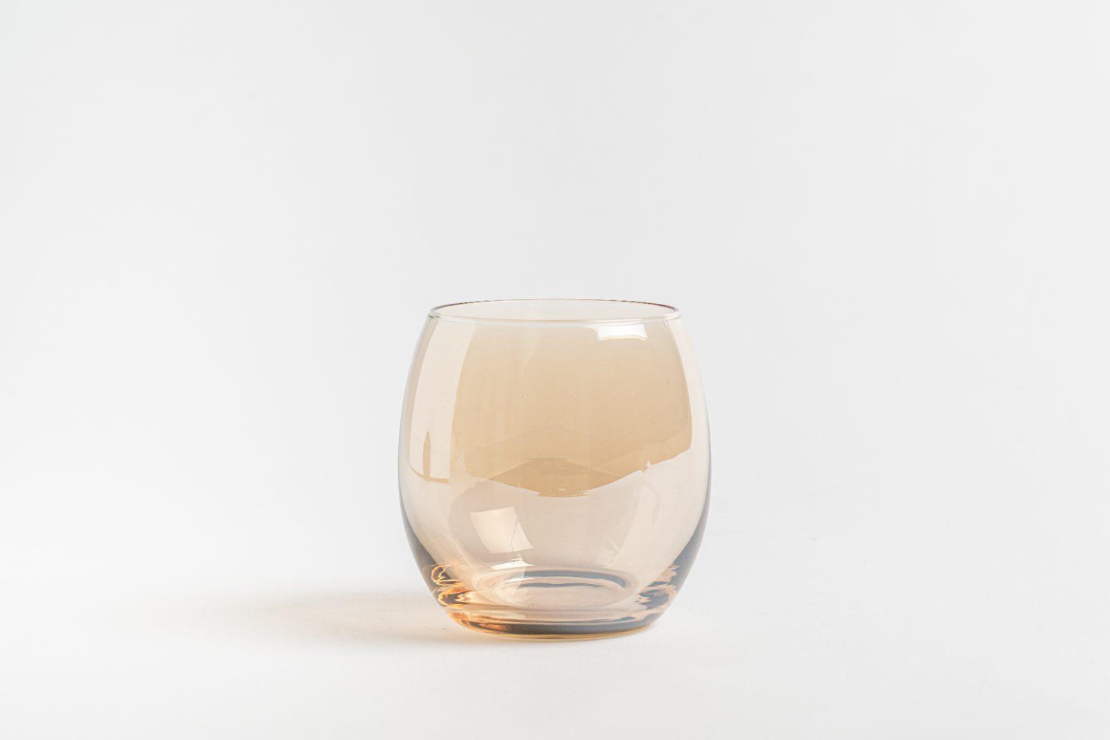 琥珀色半球玻璃杯