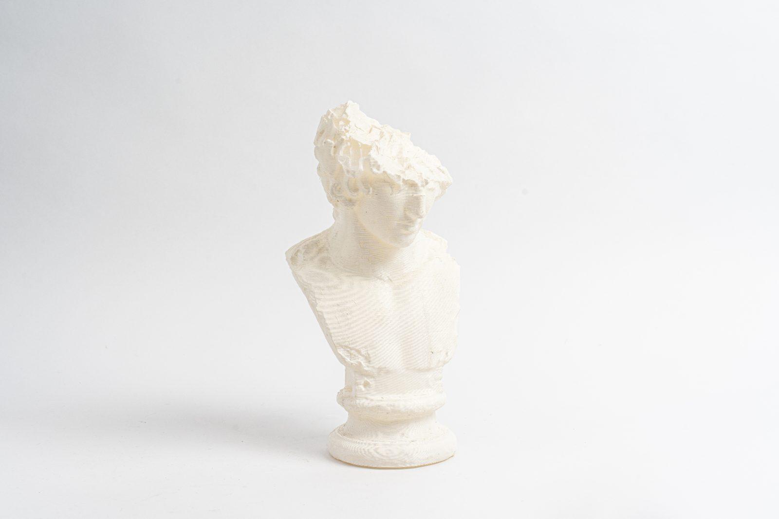 毀損風3D列印石膏像 